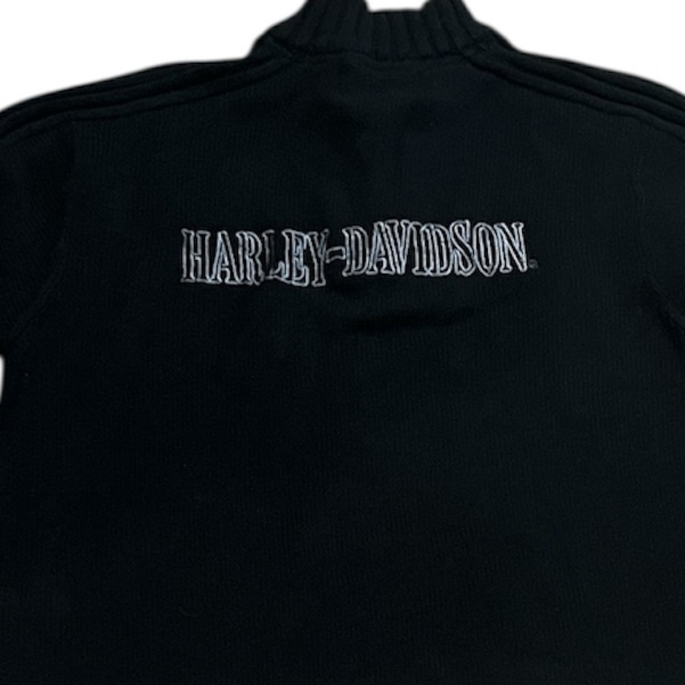 Harley-Davidson Black 1/4 zip embroidered  Harley logo size Large - Picture 5 of 8